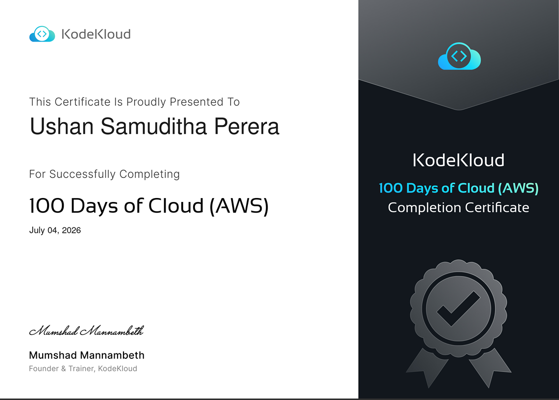100 Days of Cloud - AWS