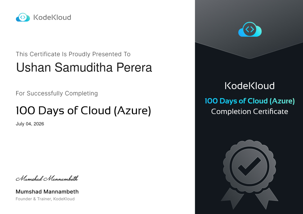 100 Days of Cloud - Azure
